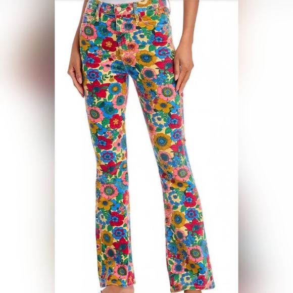 MOTHER Denim - Mother Women's High Waisted Weekender Skimp Track And Flower Fields Jeans